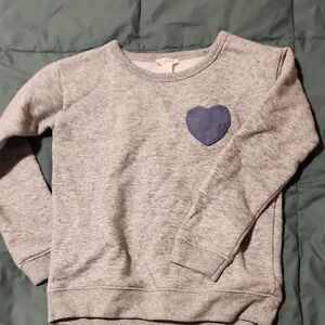 Crewcuts Gray Sweatshirt with Blue Heart